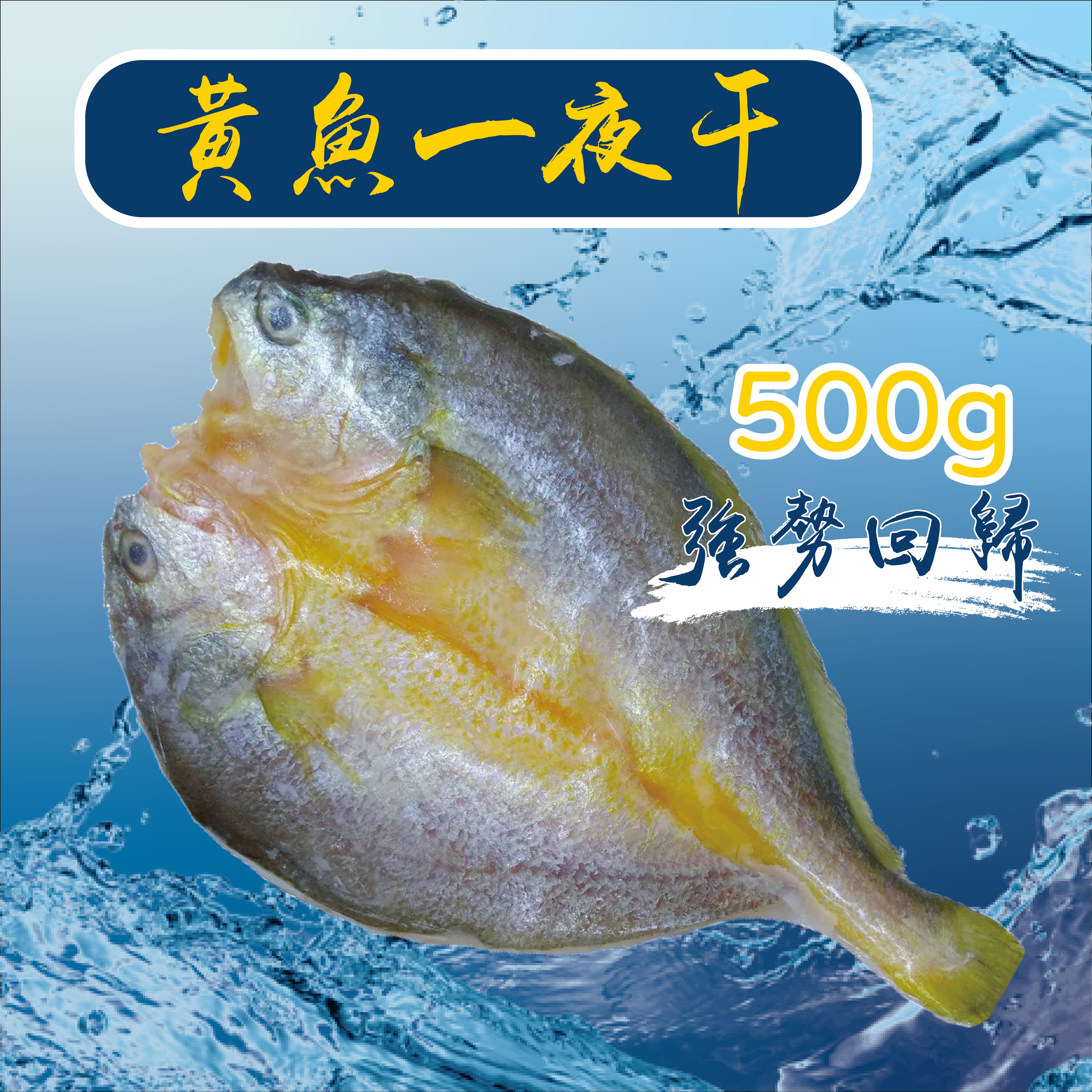  【冷凍】黃魚一夜干-500g